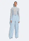 Lapointe Washed Denim Straight Leg Pant In Light Indigo
