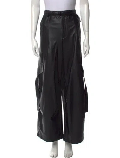 Pre-owned Lapointe Wide Leg Pants In Black