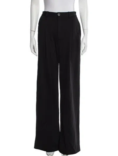 Pre-owned Lapointe Wide Leg Pants In Black