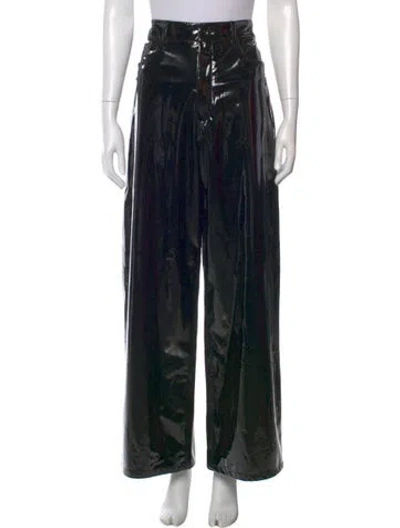 Pre-owned Lapointe Wide Leg Pants In Black