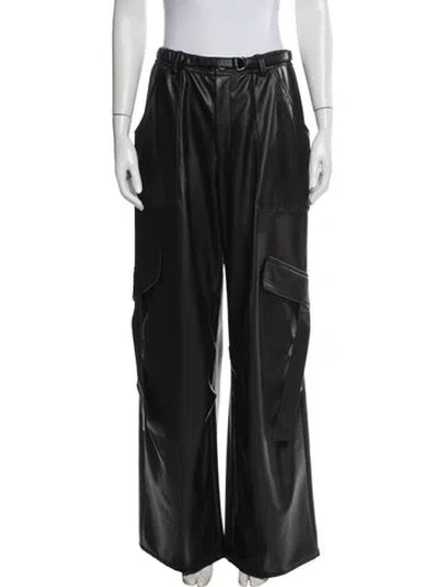 Pre-owned Lapointe Wide Leg Pants In Black