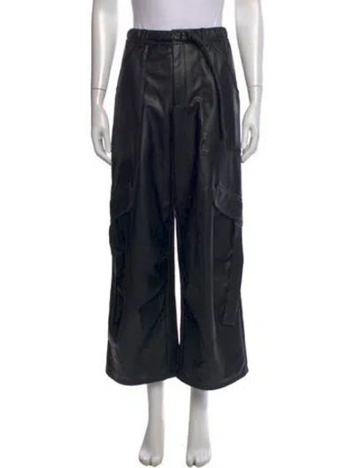 Pre-owned Lapointe Wide Leg Pants In Black