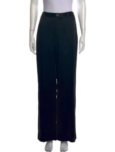 Pre-owned Lapointe Wide Leg Pants In Black/blue