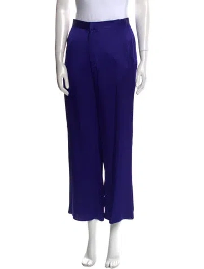 Pre-owned Lapointe Wide Leg Pants In Blue