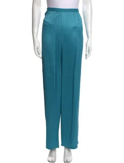 Pre-owned Lapointe Wide Leg Pants In Blue