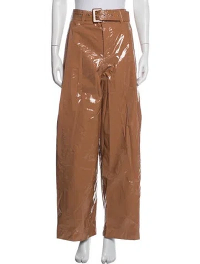 Pre-owned Lapointe Wide Leg Pants In Brown