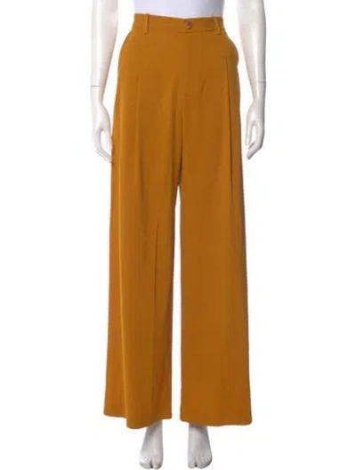 Pre-owned Lapointe Wide Leg Pants In Gold