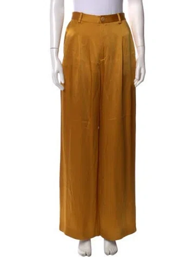 Pre-owned Lapointe Wide Leg Pants In Gold