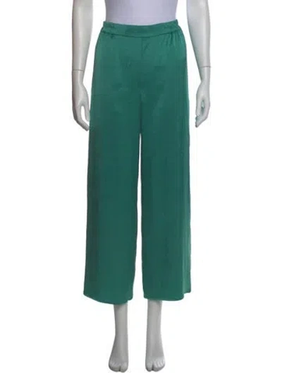Pre-owned Lapointe Wide Leg Pants In Green