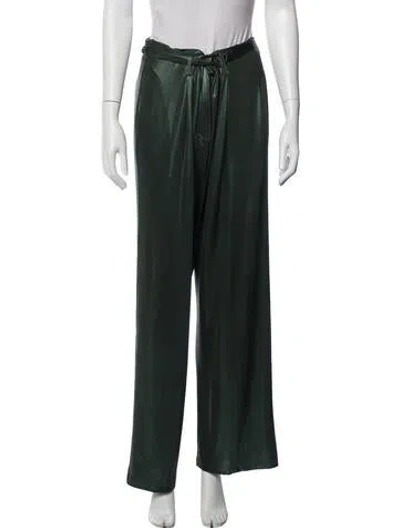 Pre-owned Lapointe Wide Leg Pants In Green