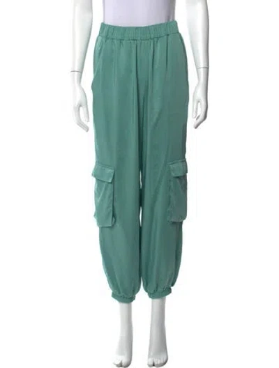 Pre-owned Lapointe Wide Leg Pants In Green