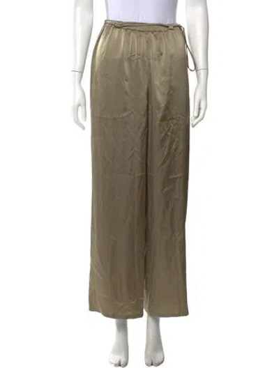 Pre-owned Lapointe Wide Leg Pants In Green