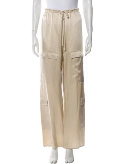 Pre-owned Lapointe Wide Leg Pants In Neutral