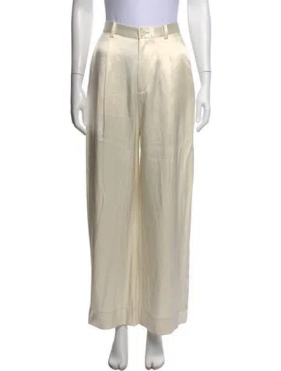 Pre-owned Lapointe Wide Leg Pants In Neutral