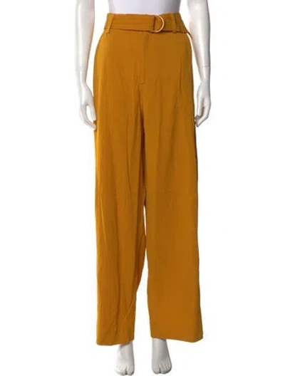 Pre-owned Lapointe Wide Leg Pants In Yellow