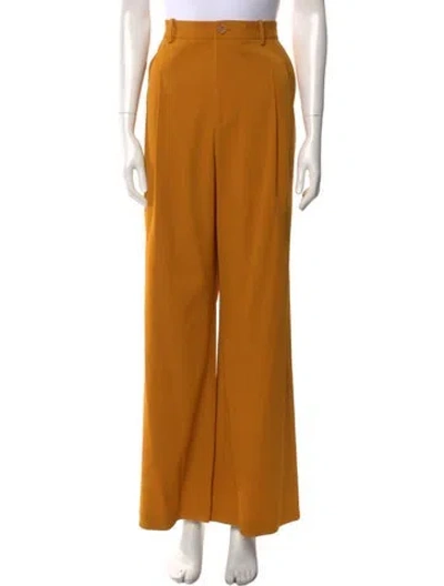 Pre-owned Lapointe Wide Leg Pants In Yellow