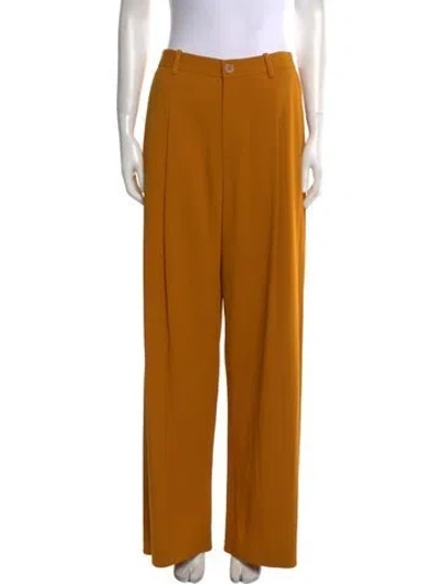 Pre-owned Lapointe Wide Leg Pants In Yellow