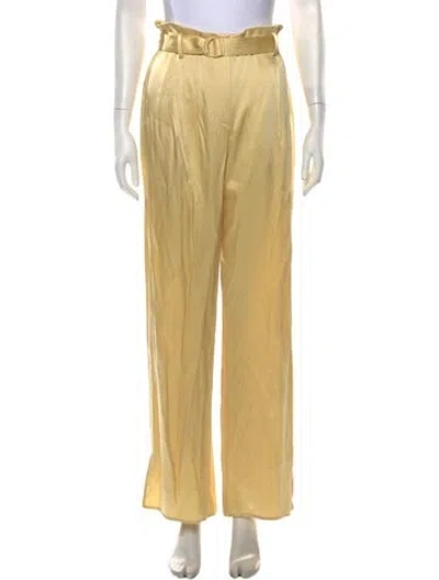 Pre-owned Lapointe Wide Leg Pants In Yellow