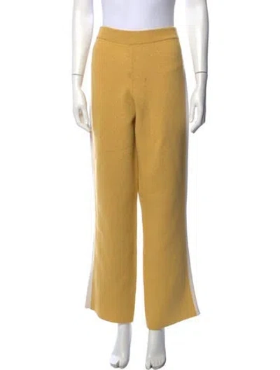 Pre-owned Lapointe Wide Leg Pants In Yellow