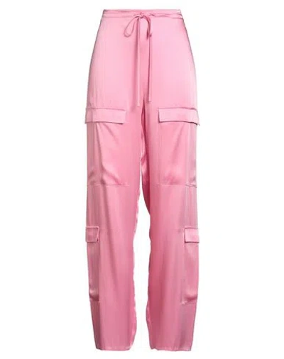 Lapointe Woman Pants Pink Size S Acetate, Viscose