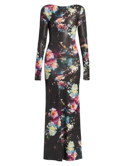Lapointe Women's Floral Jersey Gown