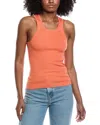 Lapointe Wool & Silk-blend Tank Top In Orange