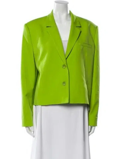 Pre-owned Lapointe Wool Blazer In Green