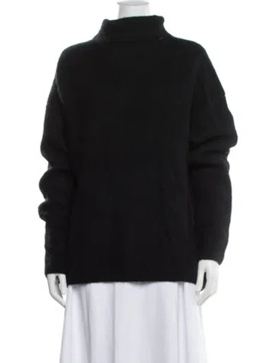 Pre-owned Lapointe Wool Mock Neck Sweater In Multi