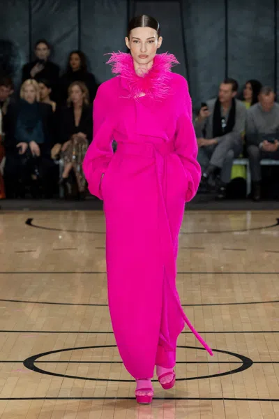 Lapointe Wool Mohair Belted Coat