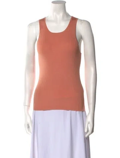 Pre-owned Lapointe Wool Scoop Neck Top In Pink