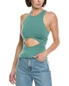 Lapointe Wool, Silk, & Cashmere-blend Tank Top In Blue