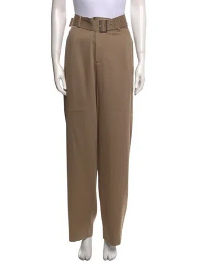Pre-owned Lapointe Wool Straight Leg Pants In Neutral