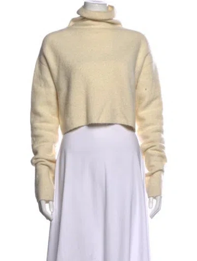 Pre-owned Lapointe Wool Turtleneck Sweater In Neutrals