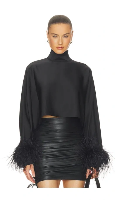 Lapointe X Revolve Lightweight Satin Caftan Top In Black