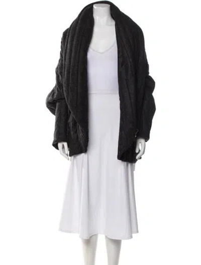 Pre-owned Laquan Smith Coat In Gray