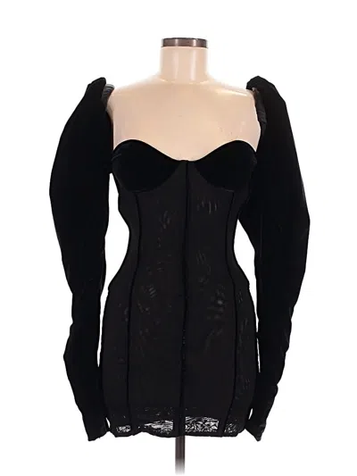 Pre-owned Laquan Smith Cocktail Dress In Black