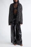 Laquan Smith Crystal Embellished Jacket In Black