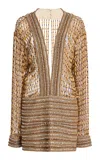 Laquan Smith Embellished Mini Dress In Multi