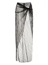 Laquan Smith Lace Wrap Cover-up In Black