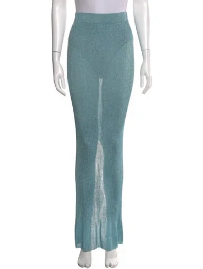 Pre-owned Laquan Smith Long Skirt In Blue