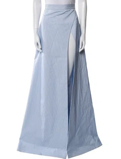 Pre-owned Laquan Smith Long Skirt In Blue
