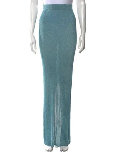 Pre-owned Laquan Smith Long Skirt In Blue