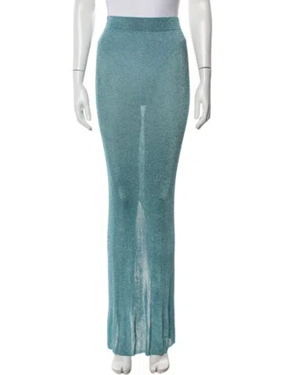 Pre-owned Laquan Smith Long Skirt In Blue