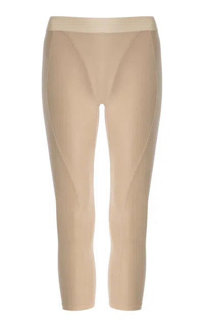 Laquan Smith Mid-rise Capri Pants In Brown