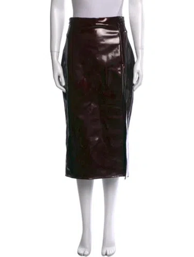 Pre-owned Laquan Smith Midi Length Skirt In Black