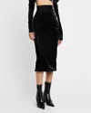 Laquan Smith Midi Pencil Skirt In Black