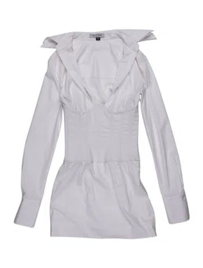 Pre-owned Laquan Smith Mini Dress In White
