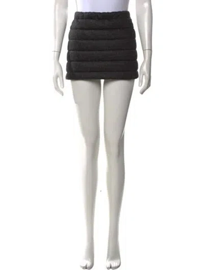 Pre-owned Laquan Smith Mini Skirt W/ Tags In Grey