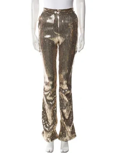 Pre-owned Laquan Smith Nylon Straight Leg Pants W/ Tags In Multi