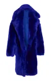 Laquan Smith Oversized Tailored Coat In Royal Blue